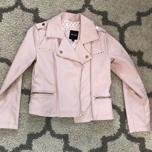 Pink leather jacket